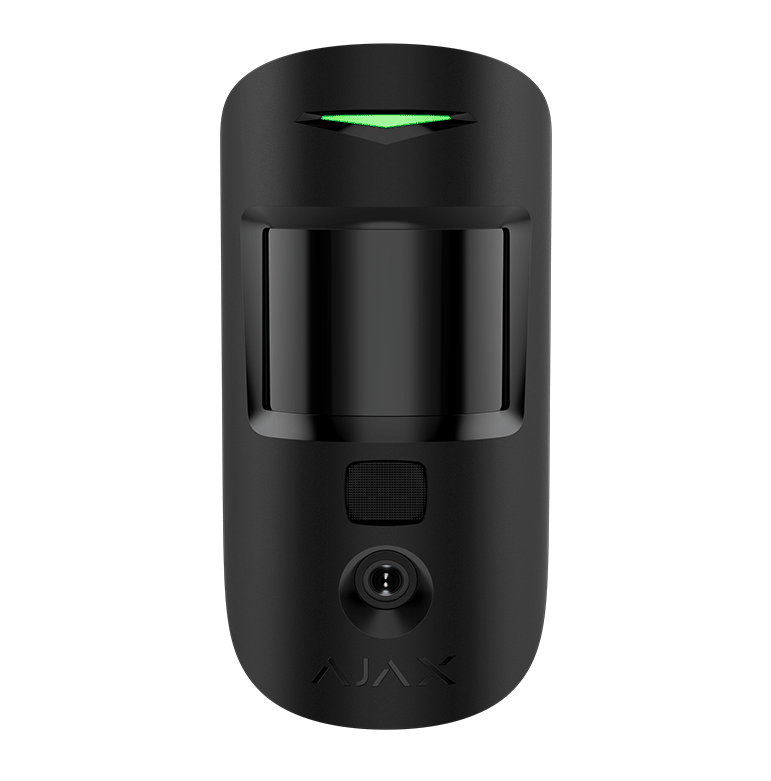 AJAX - MOTION CAM SUPERIOR (PhOD) BLACK Ασύρματος ανιχνευτής κίνησης SUPERIOR με ενσωματωμένη κάμερα για φωτογραφίες κατ' επιλογή (PhOD), σε μαύρο χρώμα - Κύρια εικόνα προϊόντος