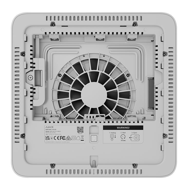 AJAX - NVR HAC (16ch) WHITE - Εικόνα 2