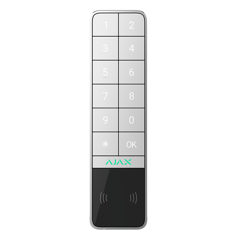 AJAX - KEYPAD OUTDOOR WHITE - Ασύρματο πληκτρολόγιο εξωτερικού χώρου - Κύρια εικόνα προϊόντος