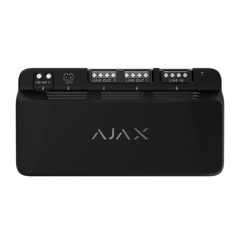 AJAX -  LINESUPPLY FIBRA 75W BLACK - Εικόνα 2 από 2