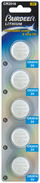 ΜΠΑΤΑΡΙΑ ΛΙΘΙΟΥ ΚΟΥΜΠΙ 3V CR2016 5 ΤΕΜΑΧΙΑ ΣΕ BLISTER PRD - Εικόνα 2 από 2