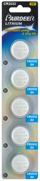 ΜΠΑΤΑΡΙΑ ΛΙΘΙΟΥ ΚΟΥΜΠΙ 3V CR2032 5 ΤΕΜΑΧΙΑ ΣΕ BLISTER PRD - Εικόνα 2 από 2