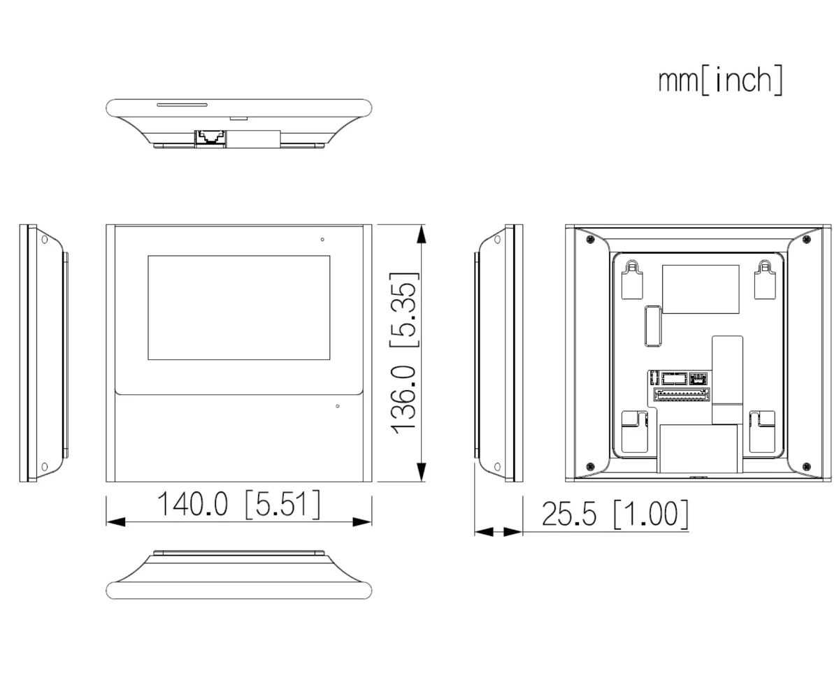 Dahua VTH2612L-W 2-wire IP & Wi-Fi Indoor Monitor - Εικόνα 3 από 4
