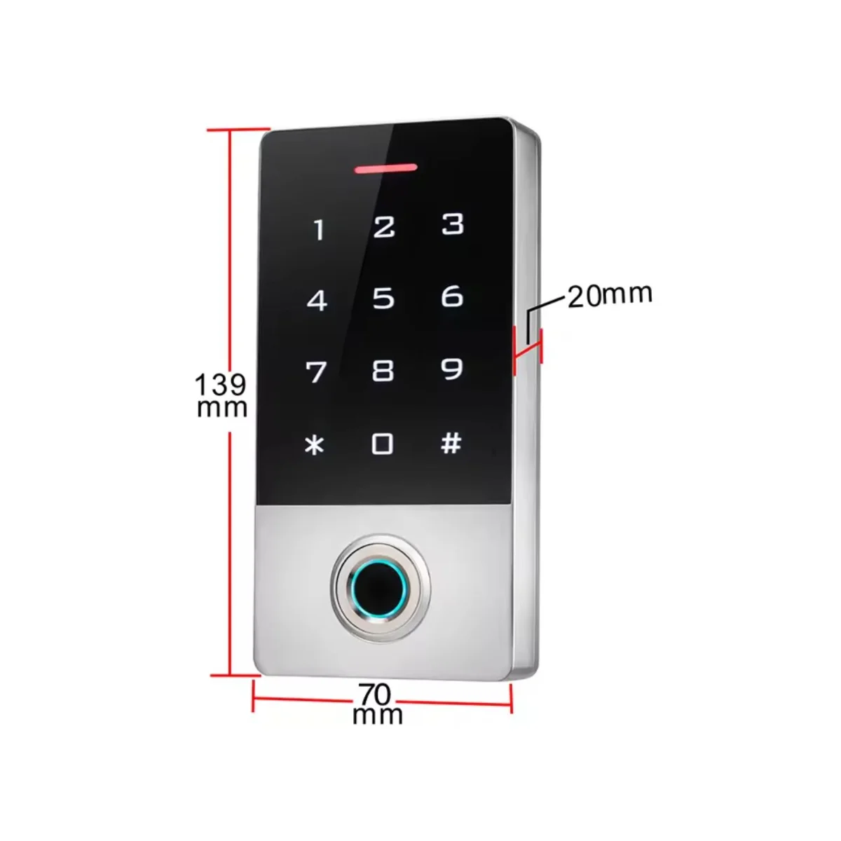 ROTOR AF301 - Πληκτρολόγιο Access Control και κάρτα - Εικόνα 2 από 3