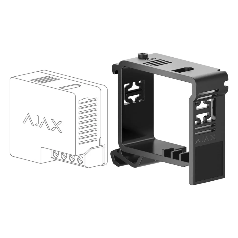 AJAX - DIN HOLDER BLACK Βάση στήριξης Relay ή Wall Switch για τοποθέτηση σε ράγα