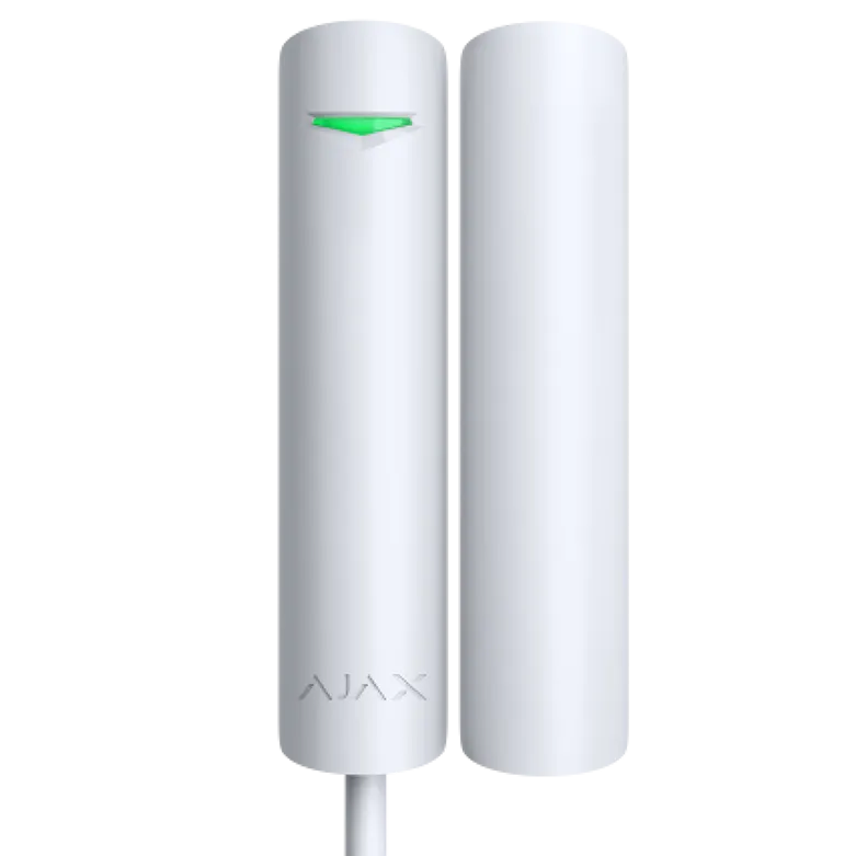 AJAX - DOOR PROTECT PLUS FIBRA WHITE Μαγνητική επαφή FIBRA, με ενσωματωμένους αισθητήρες κραδασμού και κλίσης σε λευκό χρώμα - Κύρια εικόνα προϊόντος