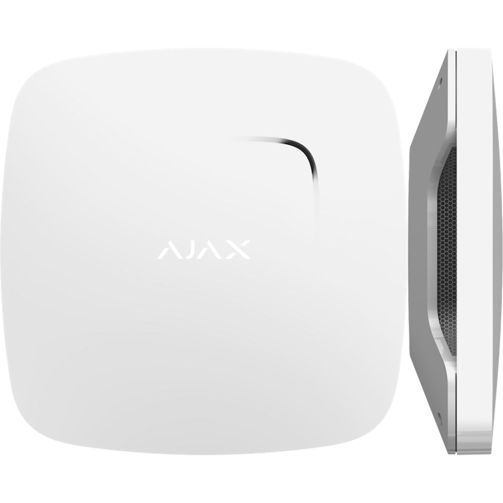 AJAX - FIRE PROTECT PLUS (With CO) WHITE Ασύρματος ανιχνευτής καπνού, θερμοκρασίας και μονοξειδίου του άνθρακα (CO) με ενσωματωμένη σειρήνα, σε λευκό χρώμα - Κύρια εικόνα προϊόντος