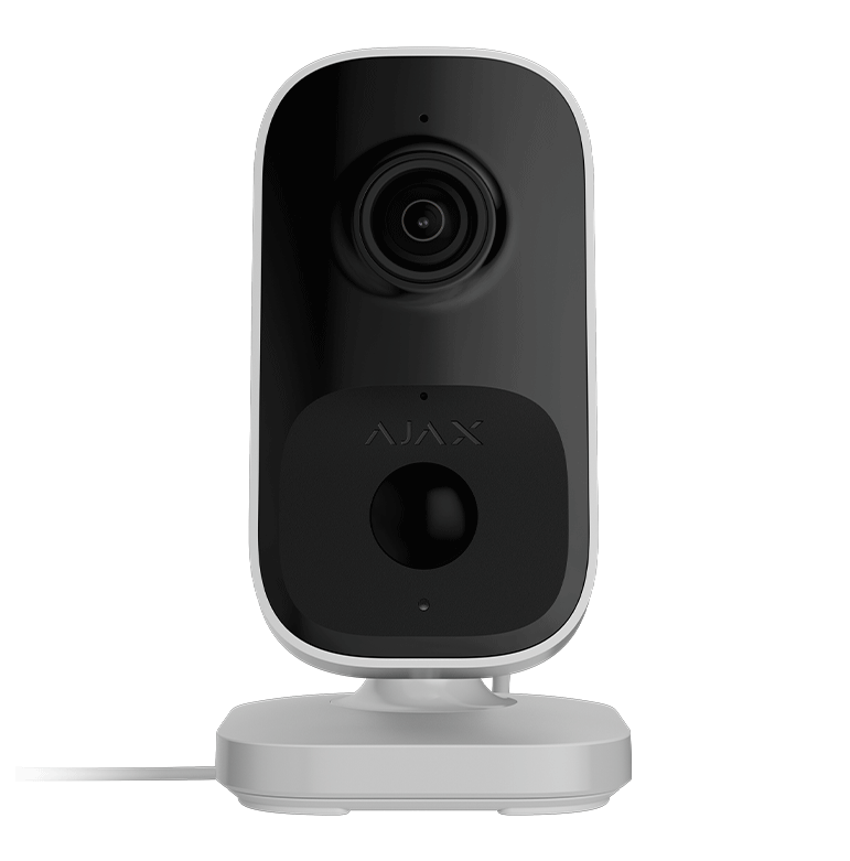 AJAX - INDOORCAM WHITE Ενσύρματη IP εσωτερική κάμερα IndoorCam 3MP με ενσωματωμένο μικρόφωνο και ηχείο, σε λευκό χρώμα - Κύρια εικόνα προϊόντος