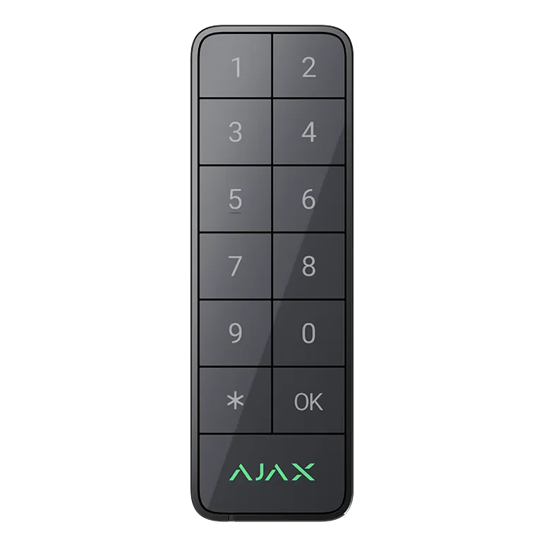 AJAX - KEYPAD OUTDOOR GRAPHITE FIBRA Ενσύρματο πληκτρολόγιο Fibra εξωτερικού χώρου IP65, σε μολυβί (graphite) χρώμα - Κύρια εικόνα προϊόντος