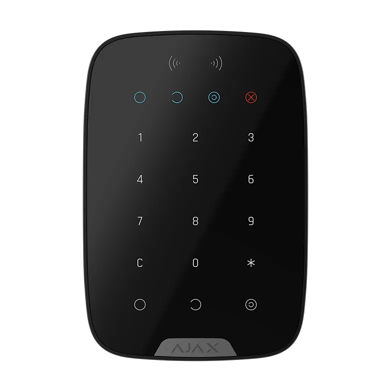 AJAX - KEYPAD PLUS SUPERIOR BLACK  Ασύρματο πληκτρολόγιο αφής SUPERIOR, με ενσωματωμένο Proximity Reader, σε μαύρο χρώμα
