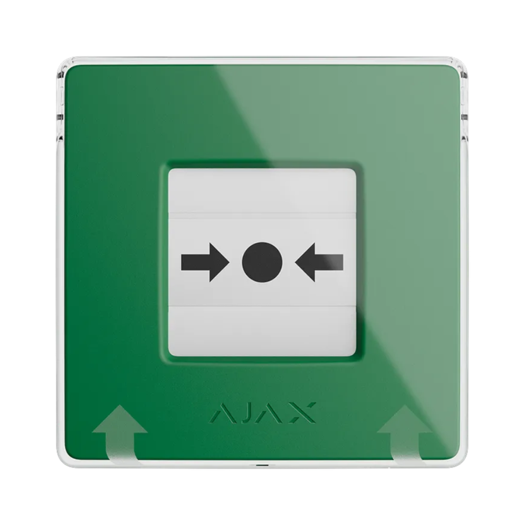AJAX - MANUAL CALL POINT (GREEN) Ασύρματο μπουτόν επίτοιχης τοποθέτησης για χειροκίνητη αναγγελία συναγερμού και χρήση σεναρίων αυτοματισμού, σε πράσινο χρώμα