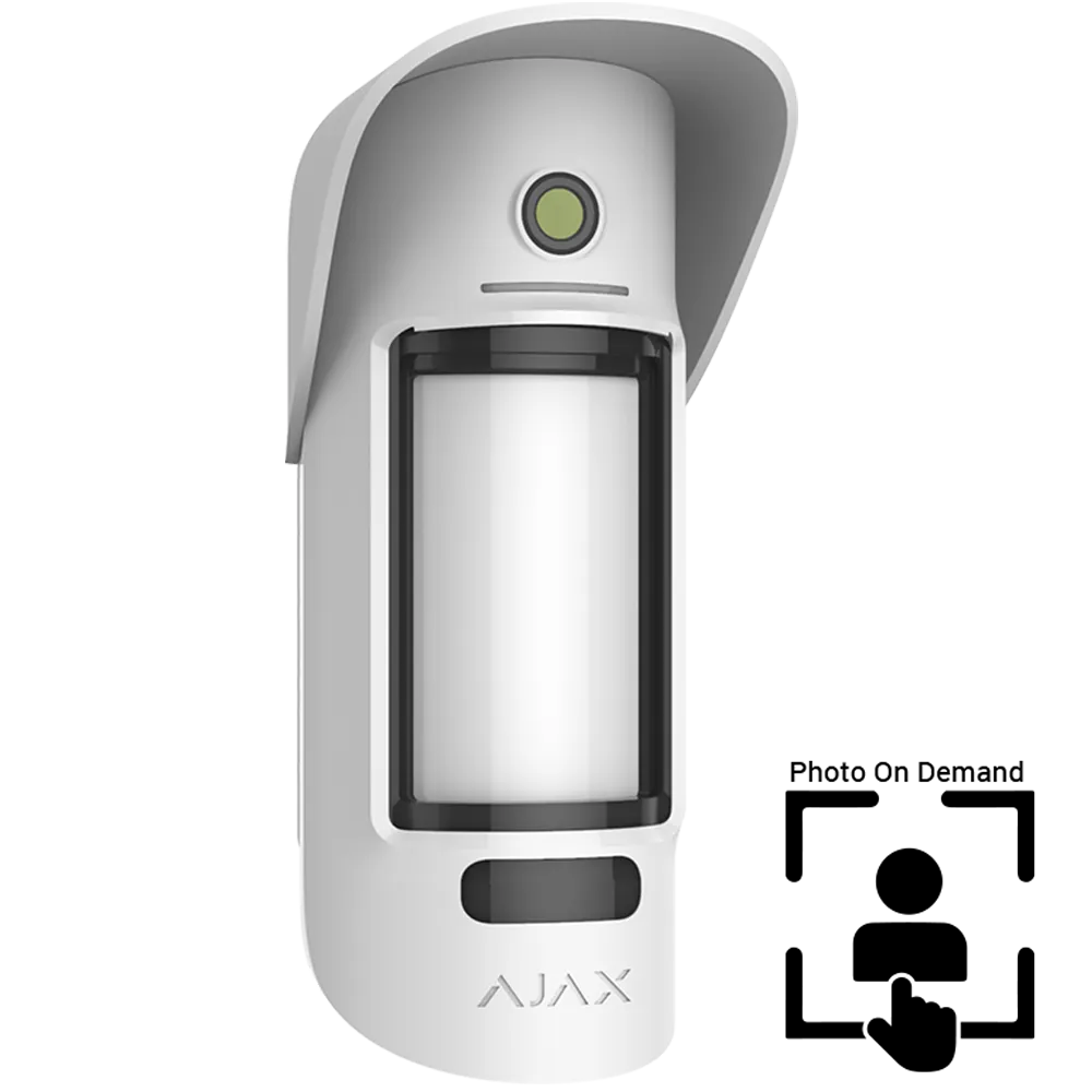 AJAX - MOTION CAM OUTDOOR (PhOD) Ασύρματος ανιχνευτής κίνησης εξωτερικού χώρου PIR &amp; Antimasking με ενσωματωμένη κάμερα για οπτική επιβεβαίωση συναγερμού και φωτογραφίες κατ' επιλογή, Photo on Demand (PhOD) - Κύρια εικόνα προϊόντος