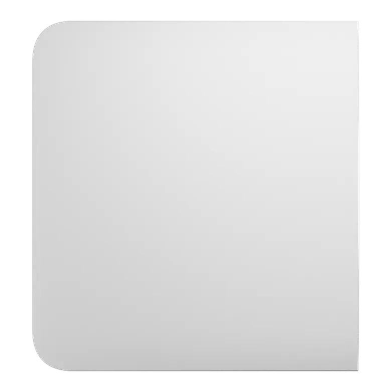 AJAX - SIDE BUTTON (1-GANG/2-WAY) WHITE Πλάγια πρόσοψη για πλαίσιο (Frame) 2, 3, 4 ή 5 θέσεων ασύρματου διακόπτη ελέγχου φωτισμού, σε λευκό χρώμα - Κύρια εικόνα προϊόντος