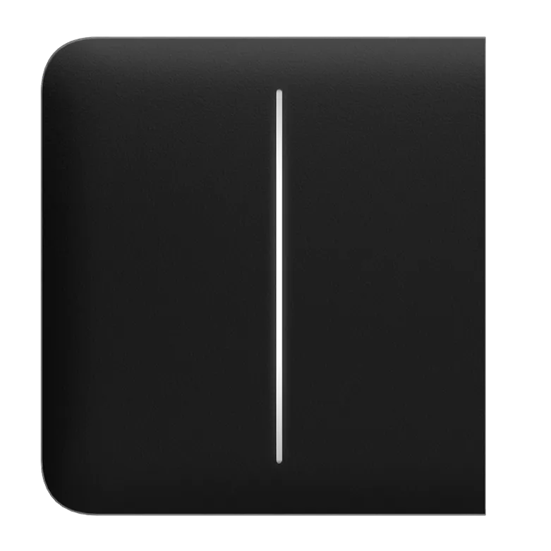 AJAX - SIDE BUTTON (2-GANG) BLACK Πλάγια πρόσοψη για πλαίσιο (Frame) 2, 3, 4 ή 5 θέσεων ασύρματου διπλού διακόπτη ελέγχου φωτισμού, σε μαύρο χρώμα - Κύρια εικόνα προϊόντος