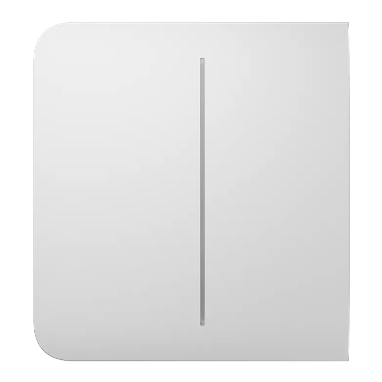 AJAX - SIDE BUTTON (2-GANG) WHITE Πλάγια πρόσοψη για πλαίσιο (Frame) 2, 3, 4 ή 5 θέσεων ασύρματου διπλού διακόπτη ελέγχου φωτισμού, σε λευκό χρώμα - Κύρια εικόνα προϊόντος