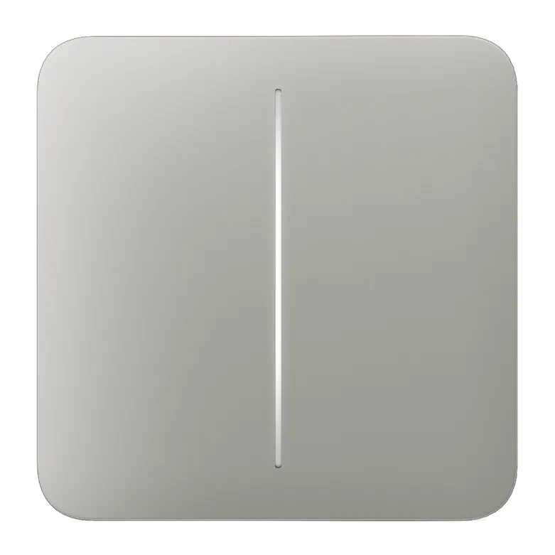 AJAX - SOLO BUTTON (2-GANG) OYSTER Πρόσοψη δύο θέσεων για ασύρματο διακόπτη ελέγχου φωτισμού, σε μπεζ χρώμα