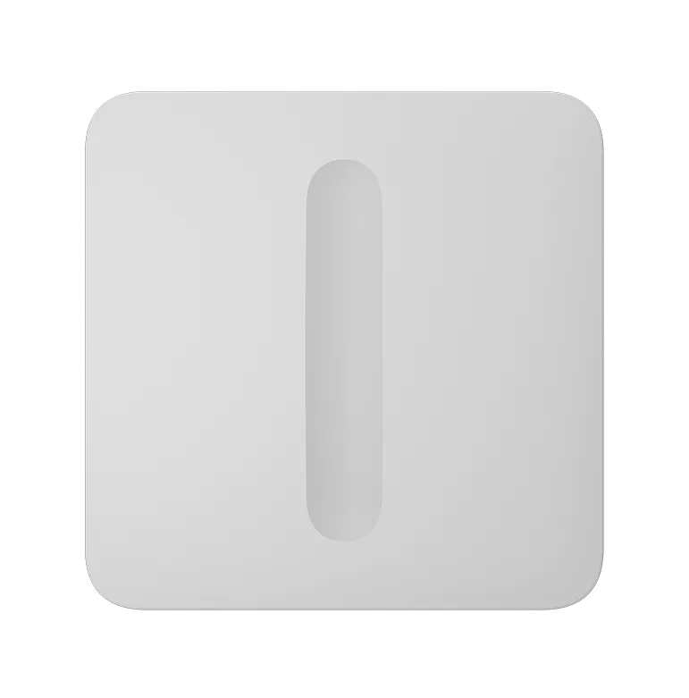 AJAX - SOLO BUTTON (DIMMER) WHITE Πρόσοψη για ασύρματο διακόπτη ελέγχου φωτισμού, Ajax Light Core (DIMMER), σε λευκό χρώμα - Κύρια εικόνα προϊόντος