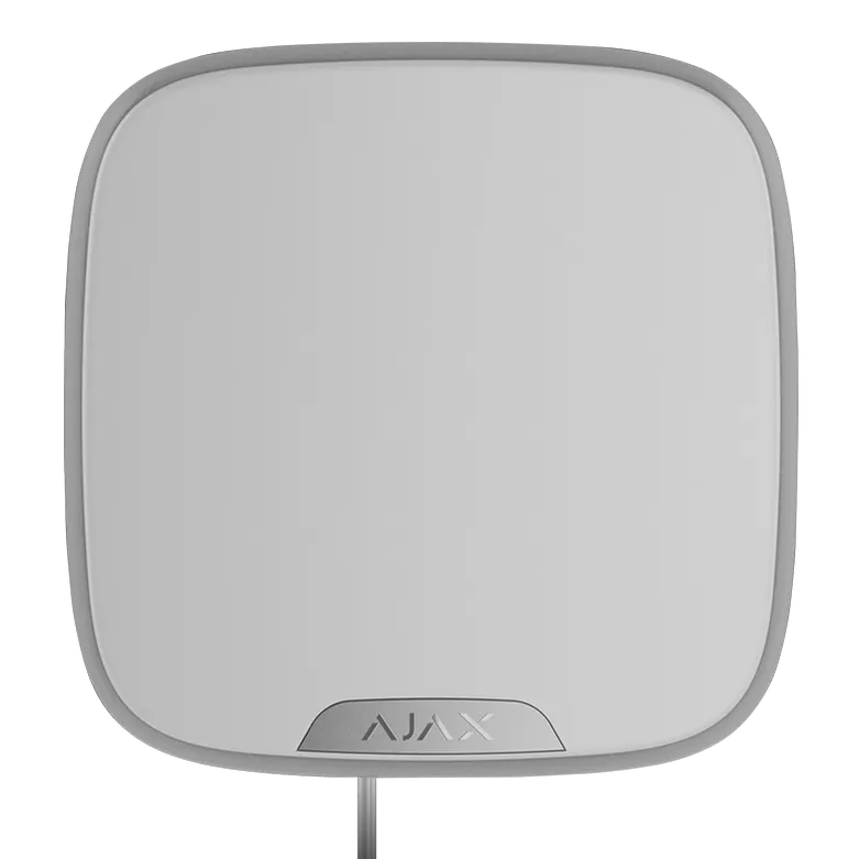 AJAX - STREET SIREN DOUBLE DECK FIBRA WHITE Ενσύρματη εξωτερική σειρήνα Double Deck FIBRA, σε λευκό χρώμα - Κύρια εικόνα προϊόντος