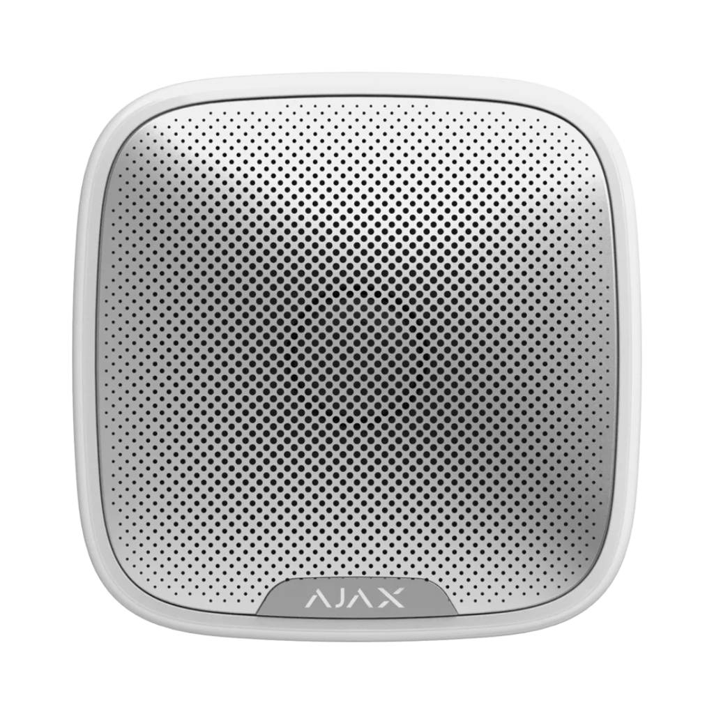 AJAX - STREET SIREN WHITE Ασύρματη εξωτερική σειρήνα, σε λευκό χρώμα