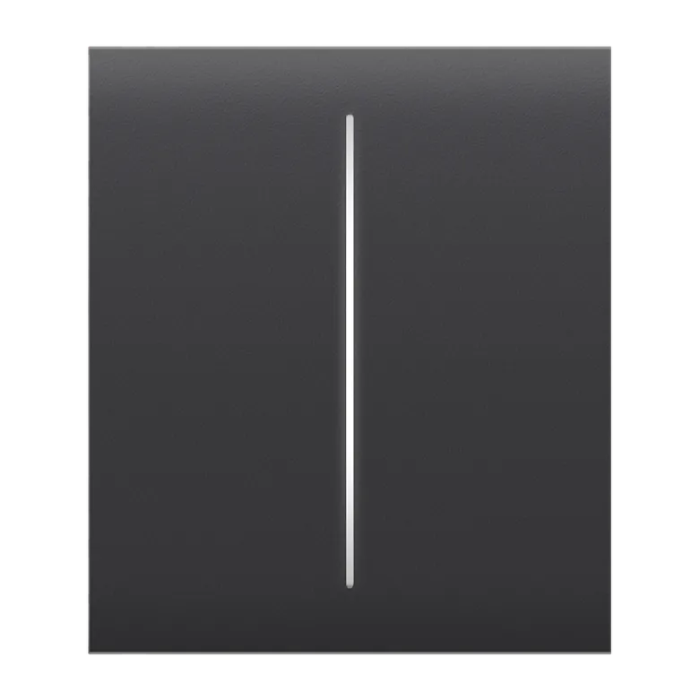AJAX - CENTER BUTTON (2-GANG) GRAPHITE Κεντρική πρόσοψη για πλαίσιο (Frame) 3, 4 ή 5 θέσεων ασύρματου διπλού διακόπτη ελέγχου φωτισμού, σε μολυβί χρώμα
