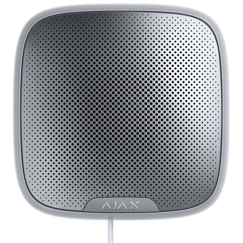 AJAX - STREET SIREN FIBRA WHITE Ενσύρματη εξωτερική σειρήνα FIBRA, σε λευκό χρώμα