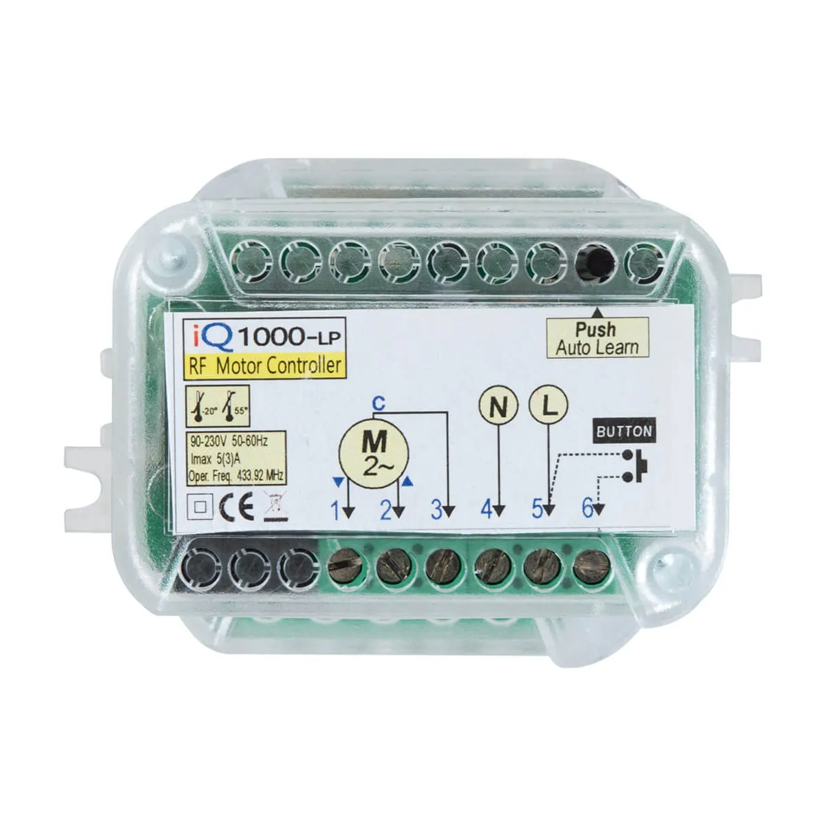 Autotech IQ 1000 LP - Πίνακας ελέγχου για οικιακά ρολά 230V