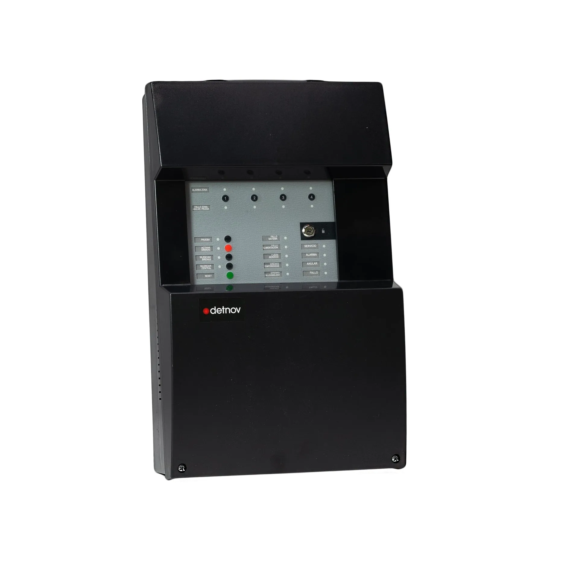 CCD-104 Conventional Fire Alarm Control Panel With 4 Zones & ABS Plastic Housing Detnov - Κύρια εικόνα προϊόντος