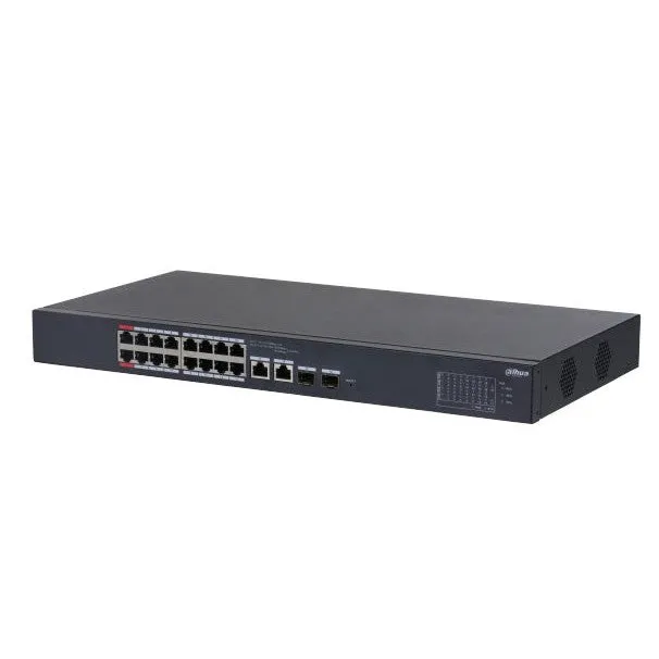 DAHUA - CS4220-16GT-240 Cloud Managed Switch με 16 θύρες Gigabit PoE, 2 θύρες uplink 1000Mbps και 2 θύρες SFP. Iσχύς 240W