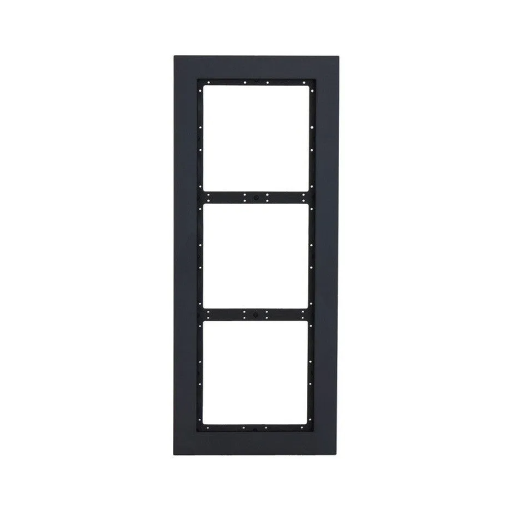 DAHUA - VTM24P3 Μεταλλική πρόσοψη 3 θέσεων. Χρώμα Μαύρο - Κύρια εικόνα προϊόντος