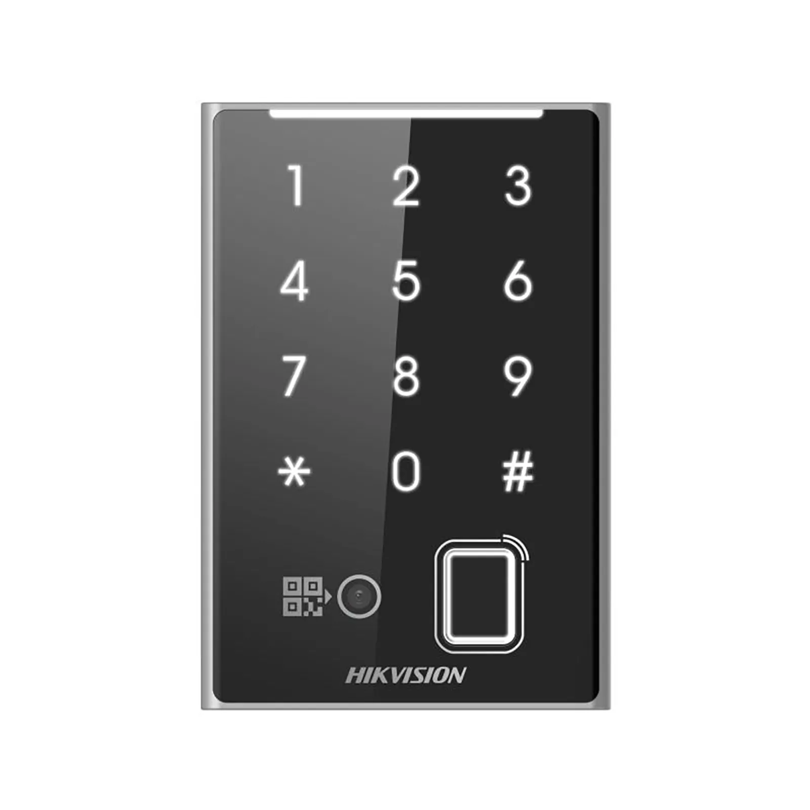 Hikvision DS-K1109DKFB-QR Desfire, Felica, M1 Card Reader with Keypad and Fingerprint