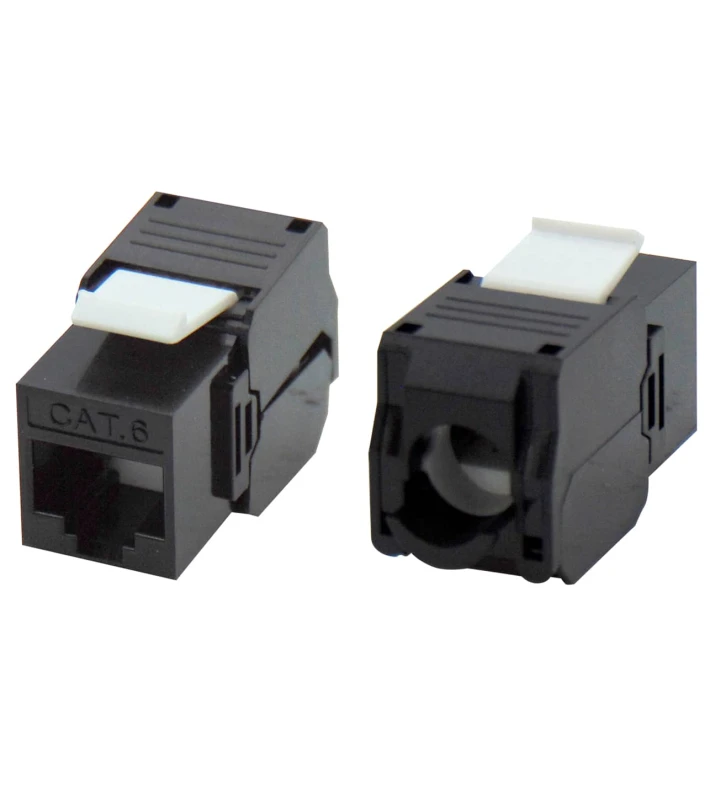 KEYSTONE JACK RJ45 UTP CAT 6 TOOLESS 180° ΜΑΥΡΟ ΜΕ UL KJ6-10 SUT