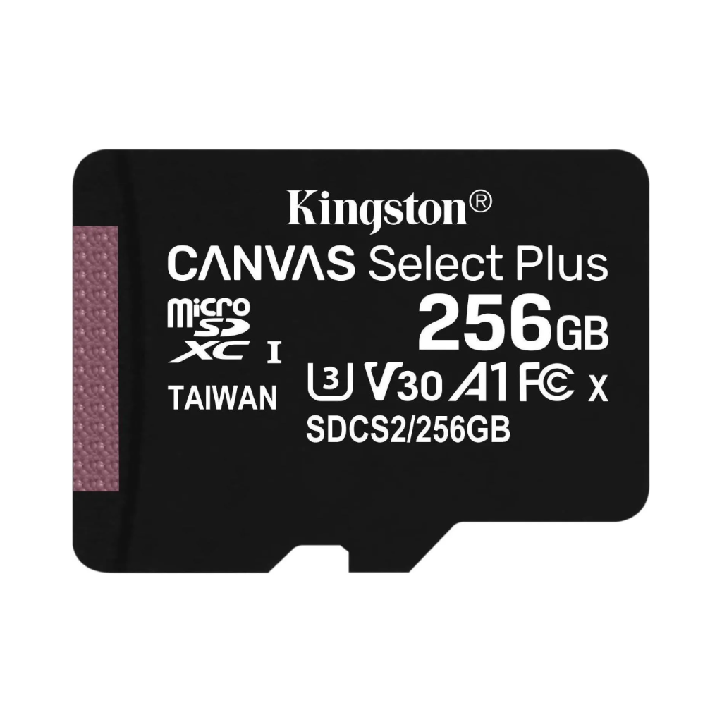 KINGSTON - MicroSD SDCS2 256GB Κάρτα μνήμης microSD 256GB για αποθήκευση της καταγραφής σε IP κάμερες