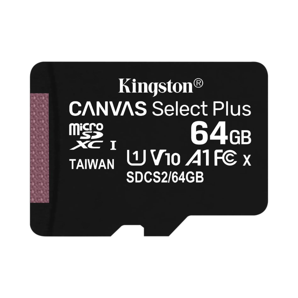 KINGSTON - MicroSD SDCS2 64GB Κάρτα μνήμης microSD 64GB για αποθήκευση της καταγραφής σε IP κάμερες