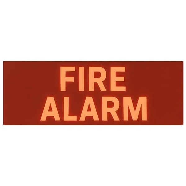 L-FIRE ALARM Καρτέλα μηνύματος για την συσκευή DOA FJ/CPD. Μήνυμα: Fire Alarm - Κύρια εικόνα προϊόντος