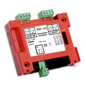 MAD-441-I Διευθυνσιοδοτούμενο module ενσωμάτωσης - παρακολούθησης 1 συμβατικής ζώνης πάνω σε διευθυνσιοδοτούμενο πίνακα - Κύρια εικόνα προϊόντος