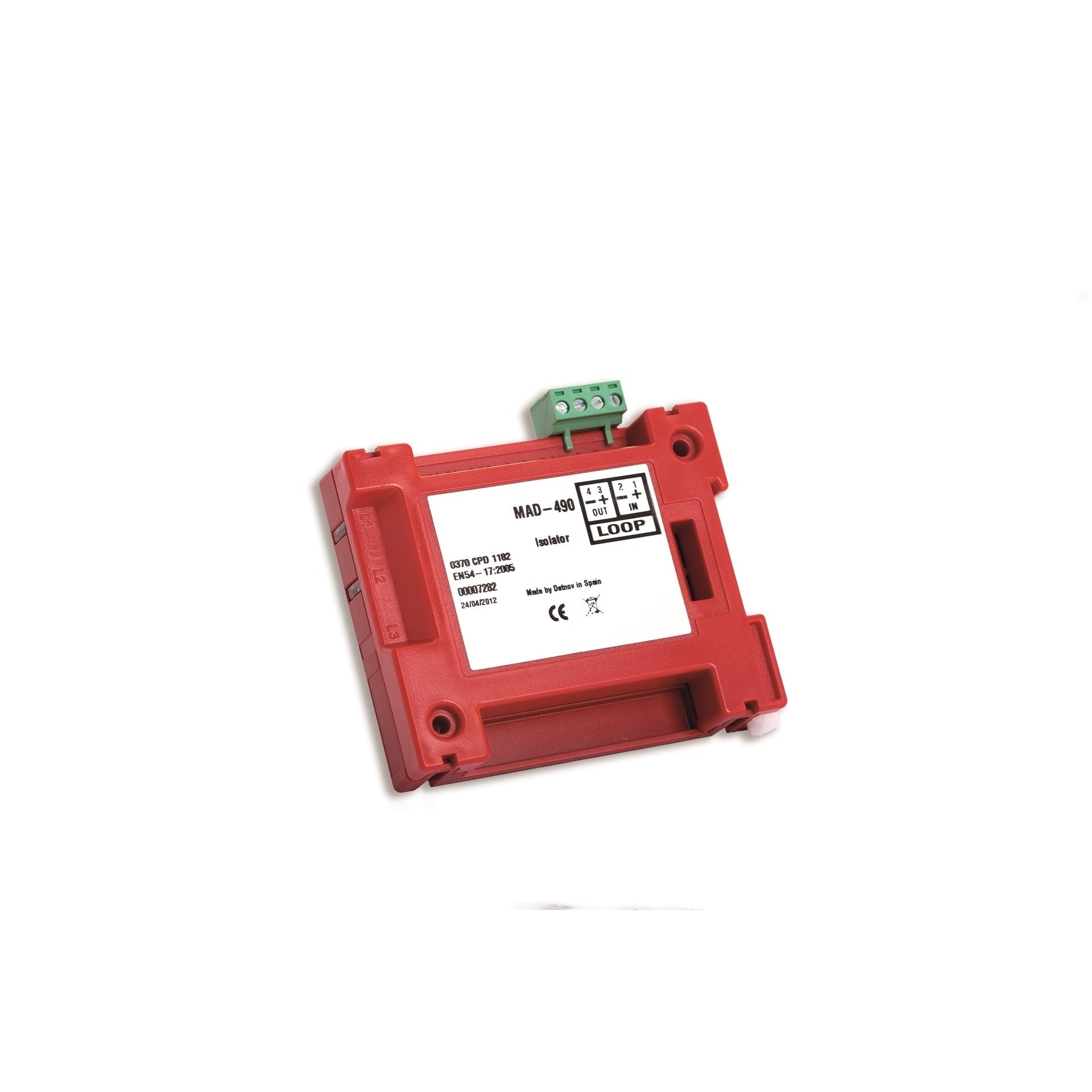 MAD-490 Διευθυνσιοδοτούμενο Module Isolator Detnov - Κύρια εικόνα προϊόντος