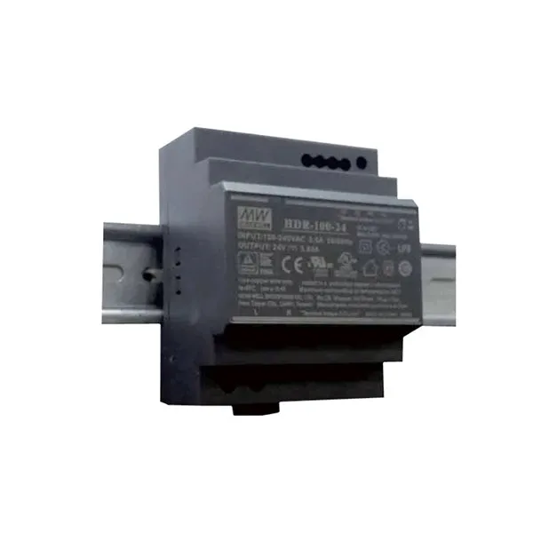 Meanwell HDR-100-24 Τροφοδοτικό Ράγας 100.8W/24VDC/4.2A Ultra Slim