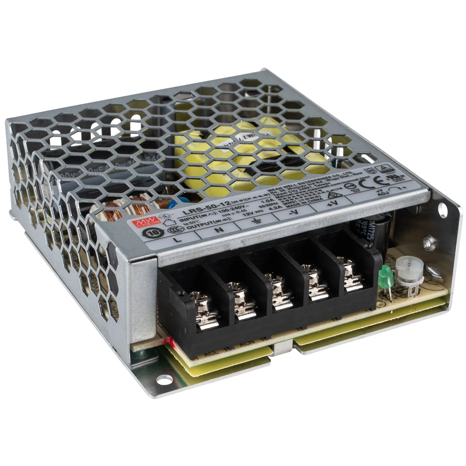 Meanwell  - LRS-50-12 Open frame τροφοδοτικό 12V-4,2A