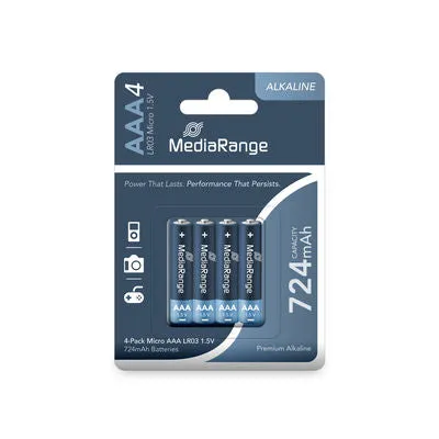 MediaRange Premium AAA 1.5V (LR3) (4 Pack) (MRBAT101) Αλκαλική Μπαταρία