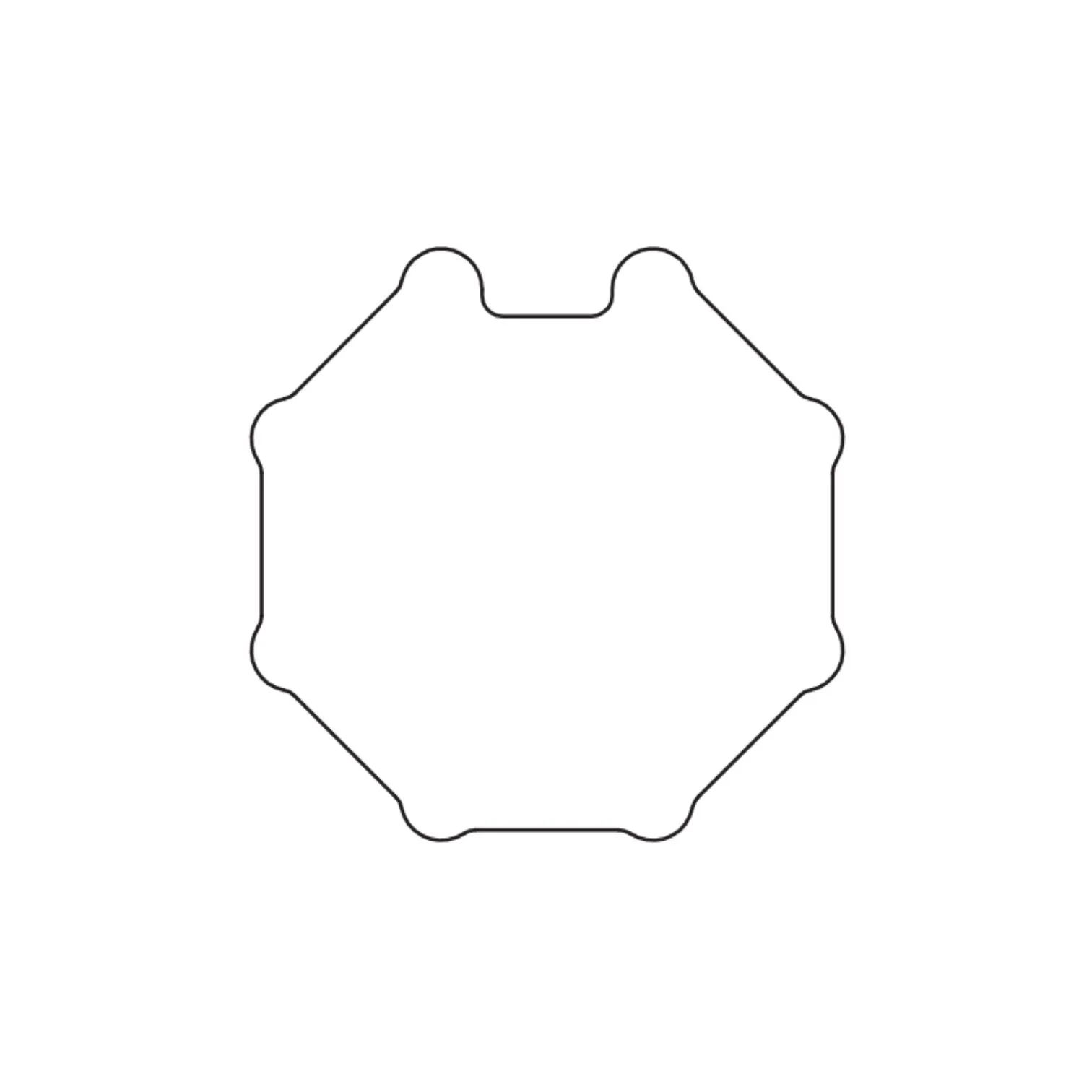 Nice 230.360001 - Αντάπτορας οκτάγωνος Φ60