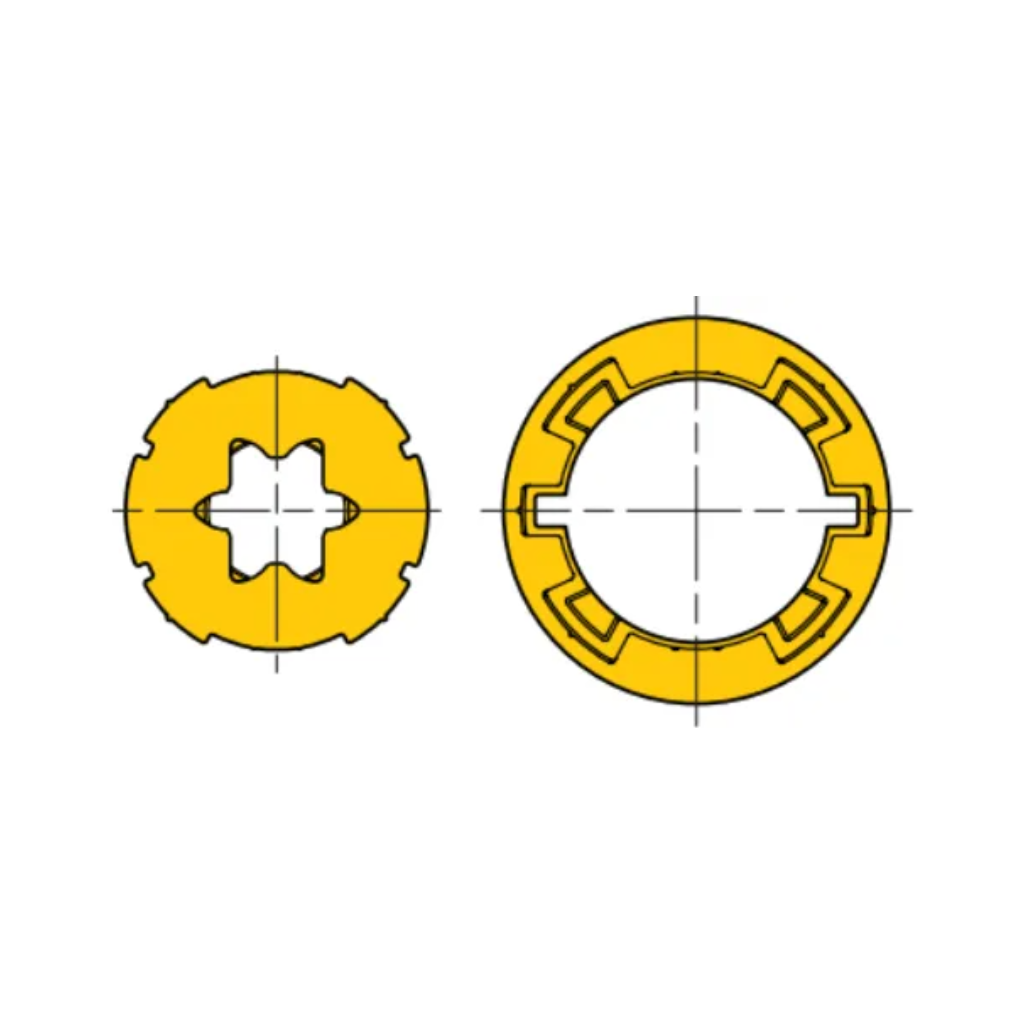 Nice 515.06000R01 - Αντάπτορας οκτάγωνος Φ60 - Κύρια εικόνα προϊόντος