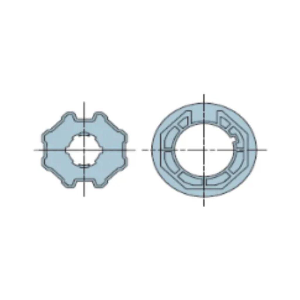 Nice 515.07000 - Αντάπτορας οκτάγωνος Φ70