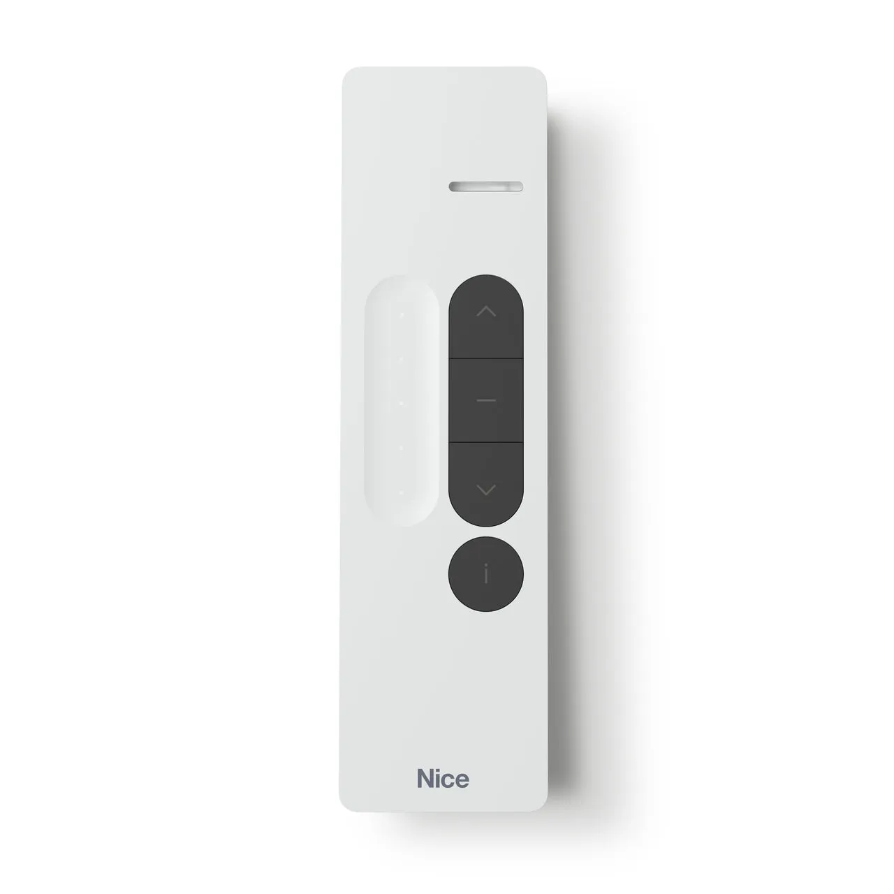 Nice DOMI P1SV (Λευκό) - Ασύρματο χειριστήριο 1 κανάλι με slider και ηλιακο on/off