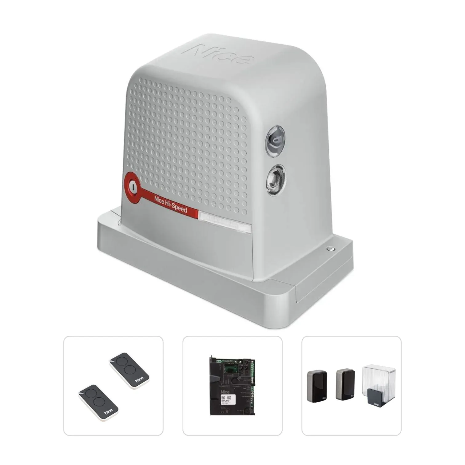 Nice ROBUS 600HS (Premium Kit) - Γρήγορο Μοτερ Συρόμενης Γκαραζόπορτας HIGH SPEED