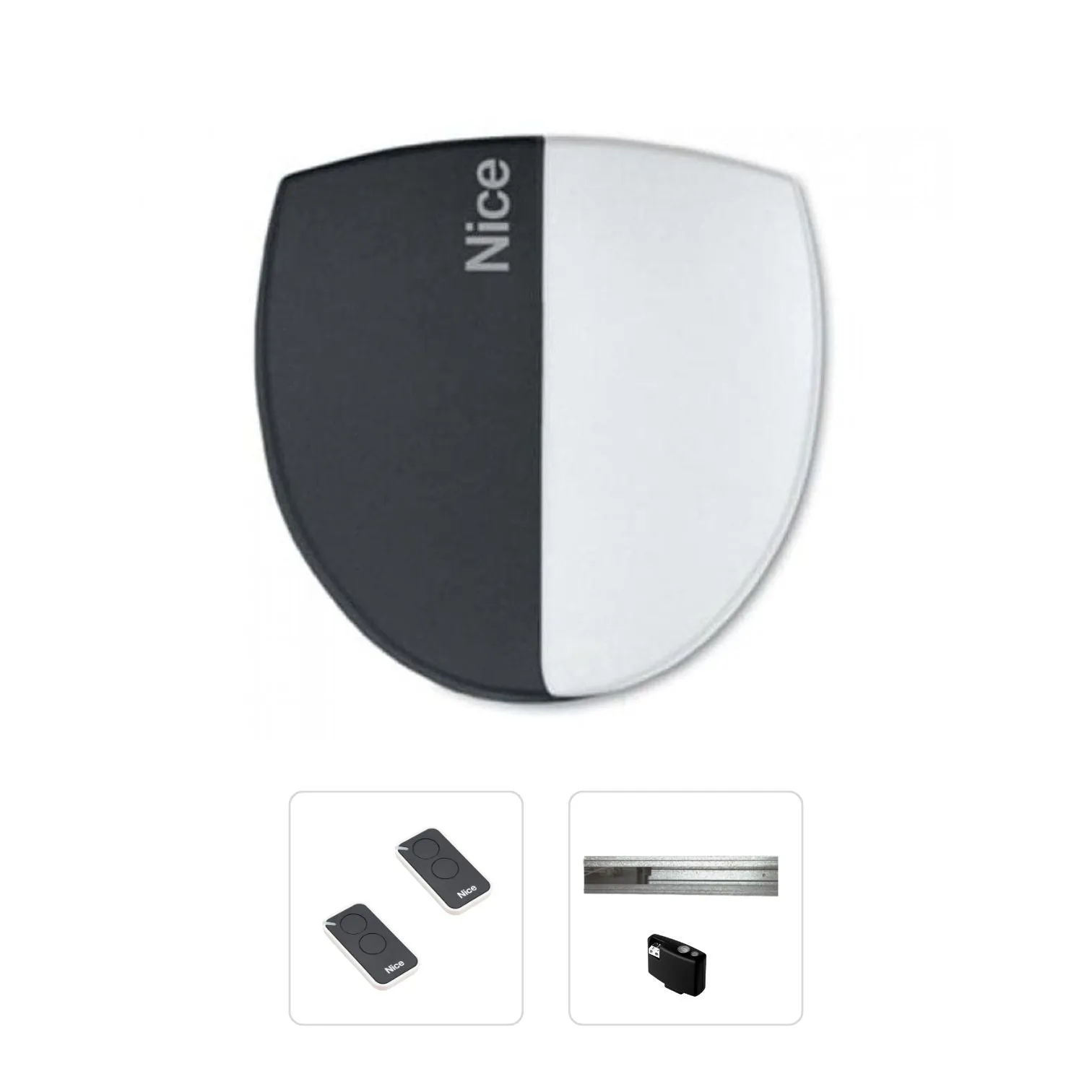 Nice SPIN BUS (Basic Kit Μονοκόμματος Ιμάντα) - Σετ μηχανισμός οροφής 24V για εντατική χρήση έως 17,5 m² - Κύρια εικόνα προϊόντος