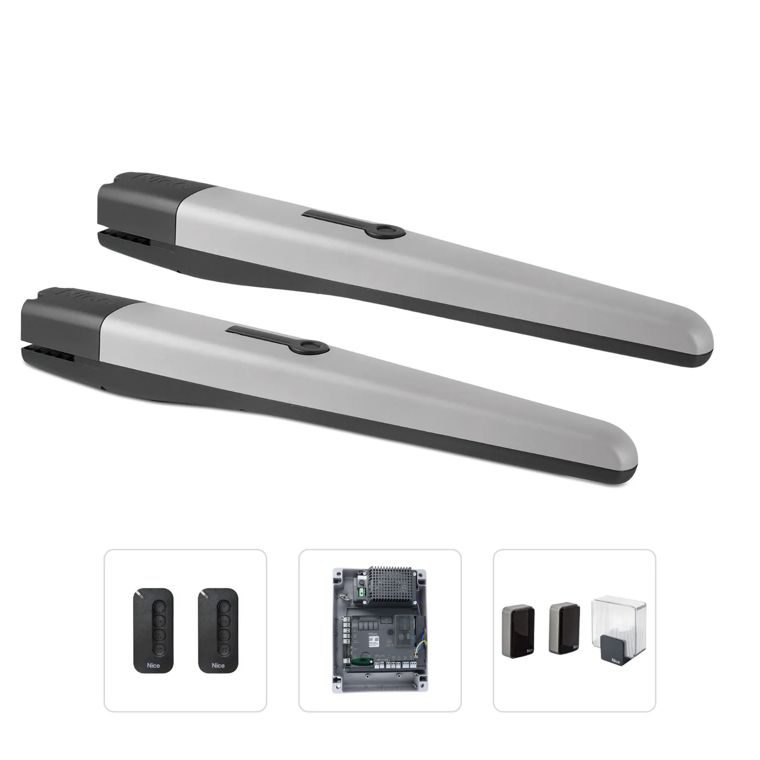 Nice TOONA 4024 (Premium Kit) - Σετ μηχανισμών 24V για ανοιγόμενες αυλόπορτες έως 3m και έως 500kg