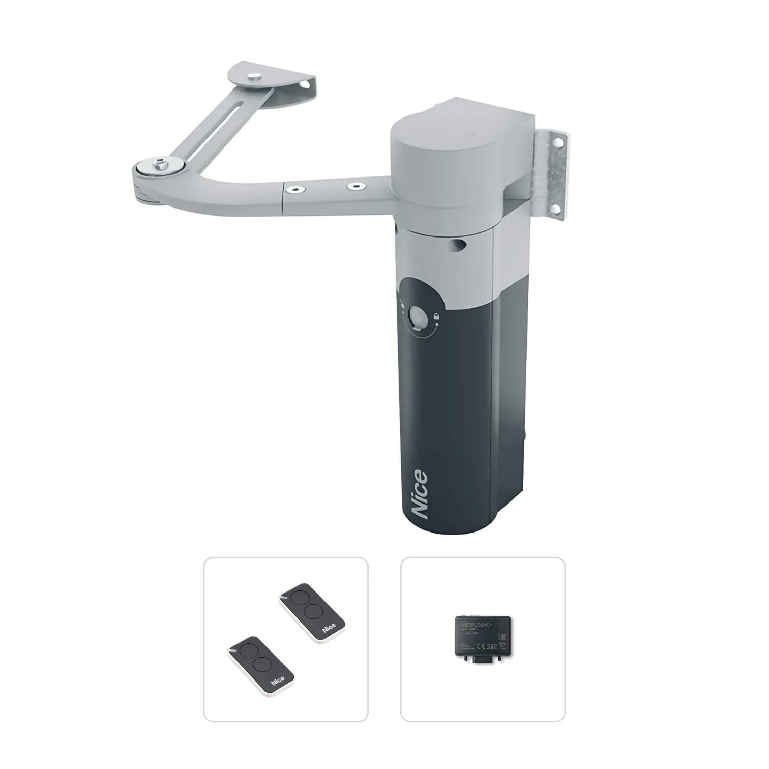 Nice WALKY 1024 (Basic Μονό Kit) Σετ μηχανισμού 24V για ανοιγόμενη αυλόπορτα έως 1,8 μέτρα