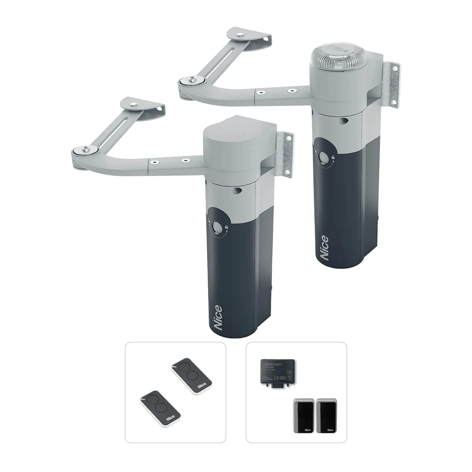 Nice WALKY 2024 (Premium Διπλό Kit) Σετ μηχανισμών 24V για ανοιγόμενες αυλόπορτες έως 1,8 μέτρα - Κύρια εικόνα προϊόντος