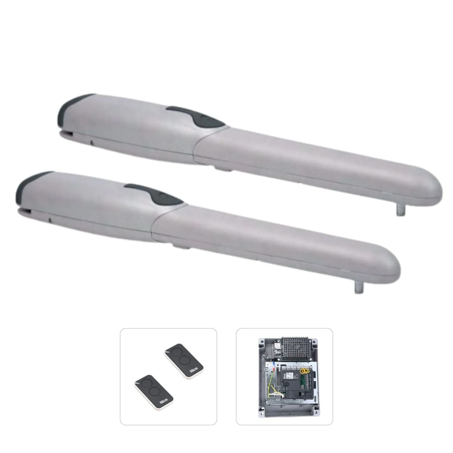 Nice WINGO 3524 (Basic Διπλό Kit) Σετ μηχανισμών 24V για ανοιγόμενες αυλόπορτες έως 3.5m