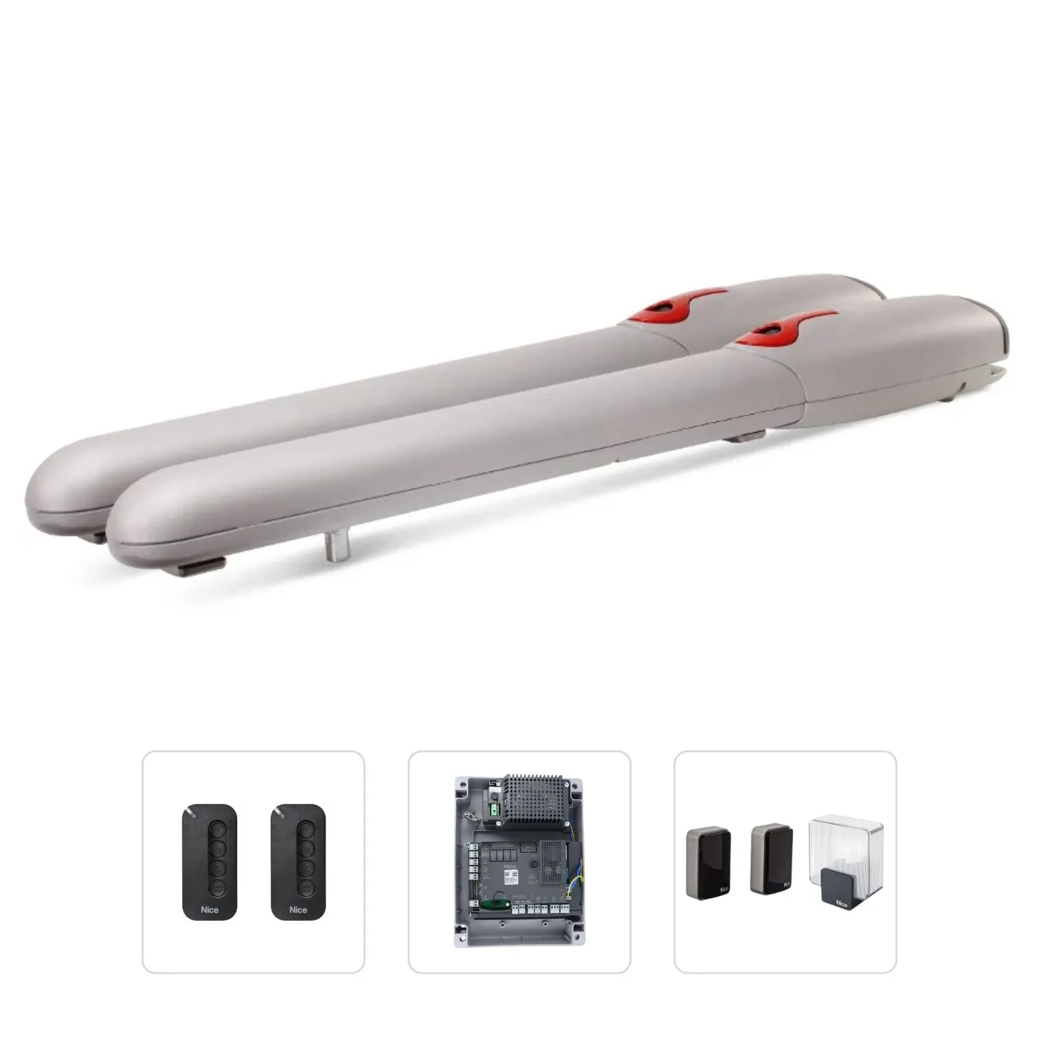 Nice WINGO3524HS (Premium Kit) - Σετ Γρήγορου Μηχανισμόυ 24V για ανοιγόμενες αυλόπορτες με μήκος φύλλου έως 3 μέτρα και 200kg - Κύρια εικόνα προϊόντος